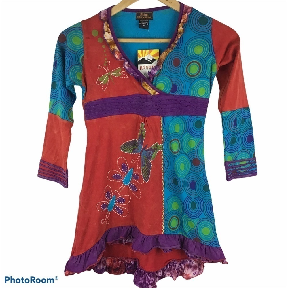 Rising International Dress with Butterfly Detail